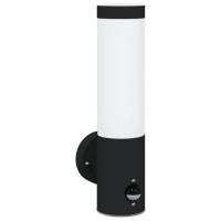 Produktbild för Utomhus vägglampa Svart 12 x 8,5 x 29 cm.