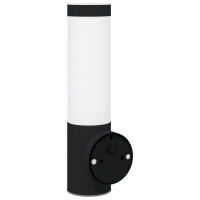 Produktbild för Utomhus vägglampa Svart 12 x 8,5 x 29 cm.