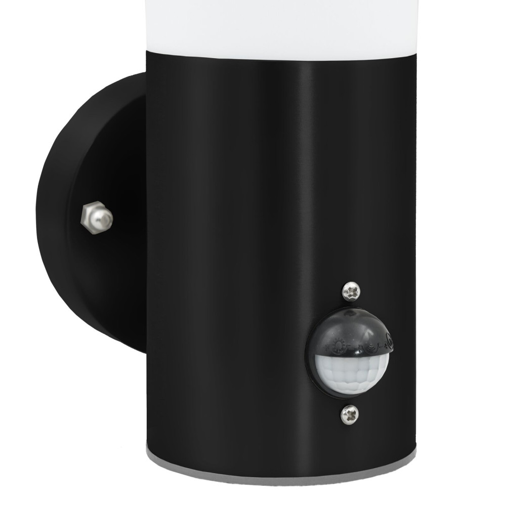 Produktbild för Utomhus vägglampa Svart 12 x 8,5 x 29 cm.