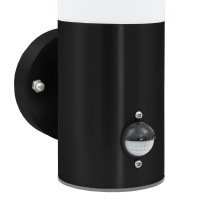 Produktbild för Utomhus vägglampa Svart 12 x 8,5 x 29 cm.