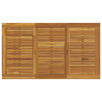 Produktbild för Trädgårdsbord Grå 140 x 80 x 75 cm Massivt Akaciaträ