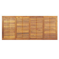 Produktbild för Trädgårdsbord Grå 200 x 90 x 75 cm Massivt Akaciaträ
