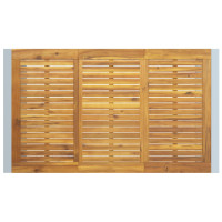 Produktbild för Trädgårdsbord Grå 140 x 80 x 75 cm Massivt Akaciaträ