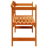 Produktbild för Utomhusbänk med lagring Brun 119 x 44 x 76 cm Massiv furu