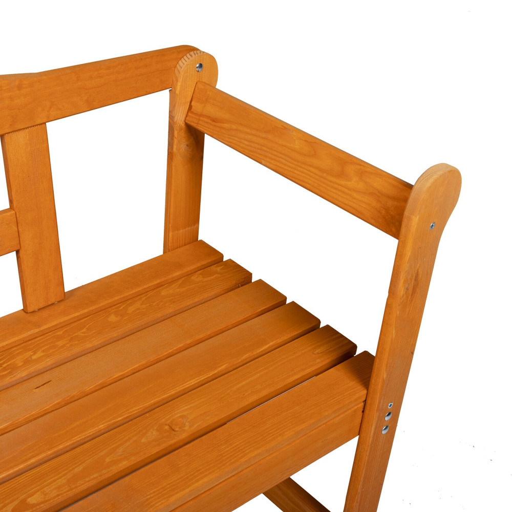 Produktbild för Utomhusbänk med lagring Brun 119 x 44 x 76 cm Massiv furu