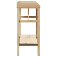 Produktbild för Planteringsbord Naturfärg 75 x 40 x 90 cm Stabil furu trä