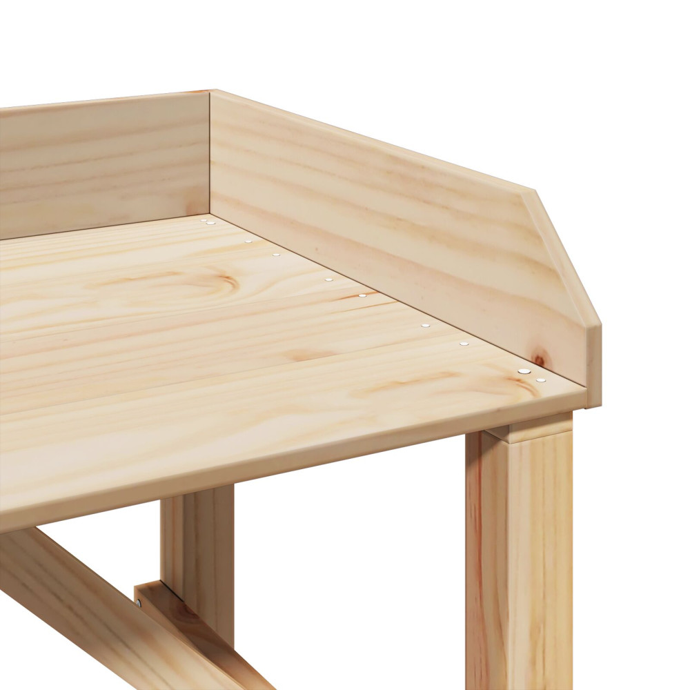 Produktbild för Planteringsbord Naturfärg 75 x 40 x 90 cm Stabil furu trä