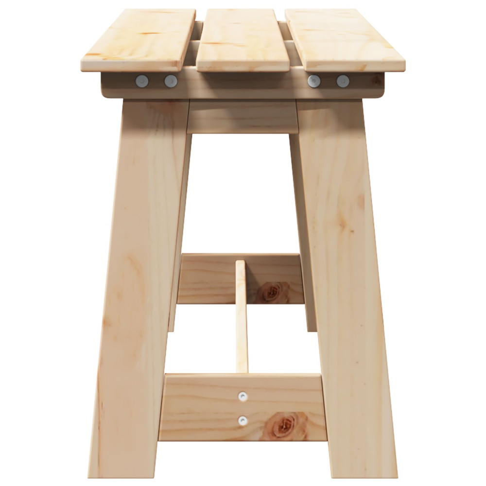 Produktbild för Utomhusbänk Naturfärg 119 x 37 x 47 cm Massiv Furu