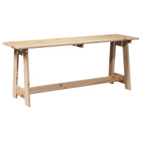 Produktbild för Utomhusbänk Naturfärg 119 x 37 x 47 cm Massiv Furu