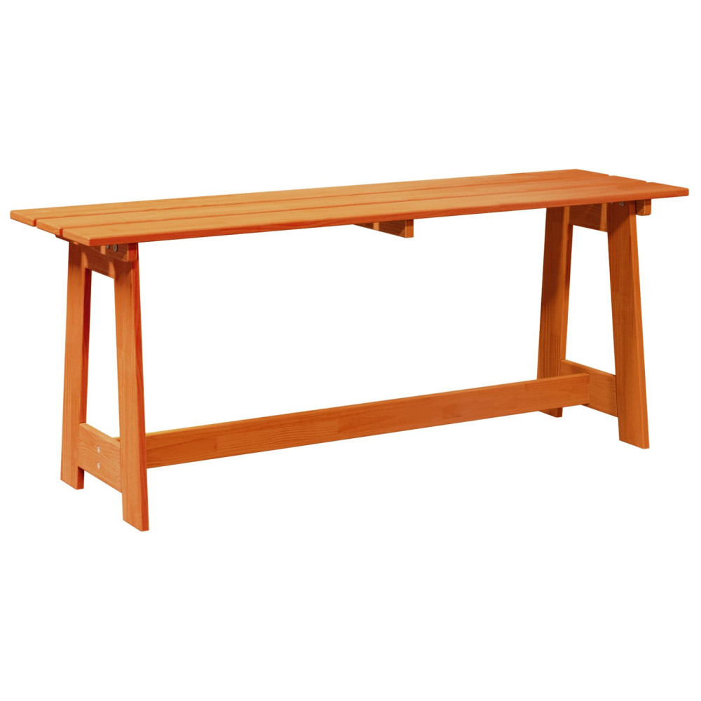 Produktbild för Utomhusbänk Brun 119 x 37 x 47 cm Massiv furu