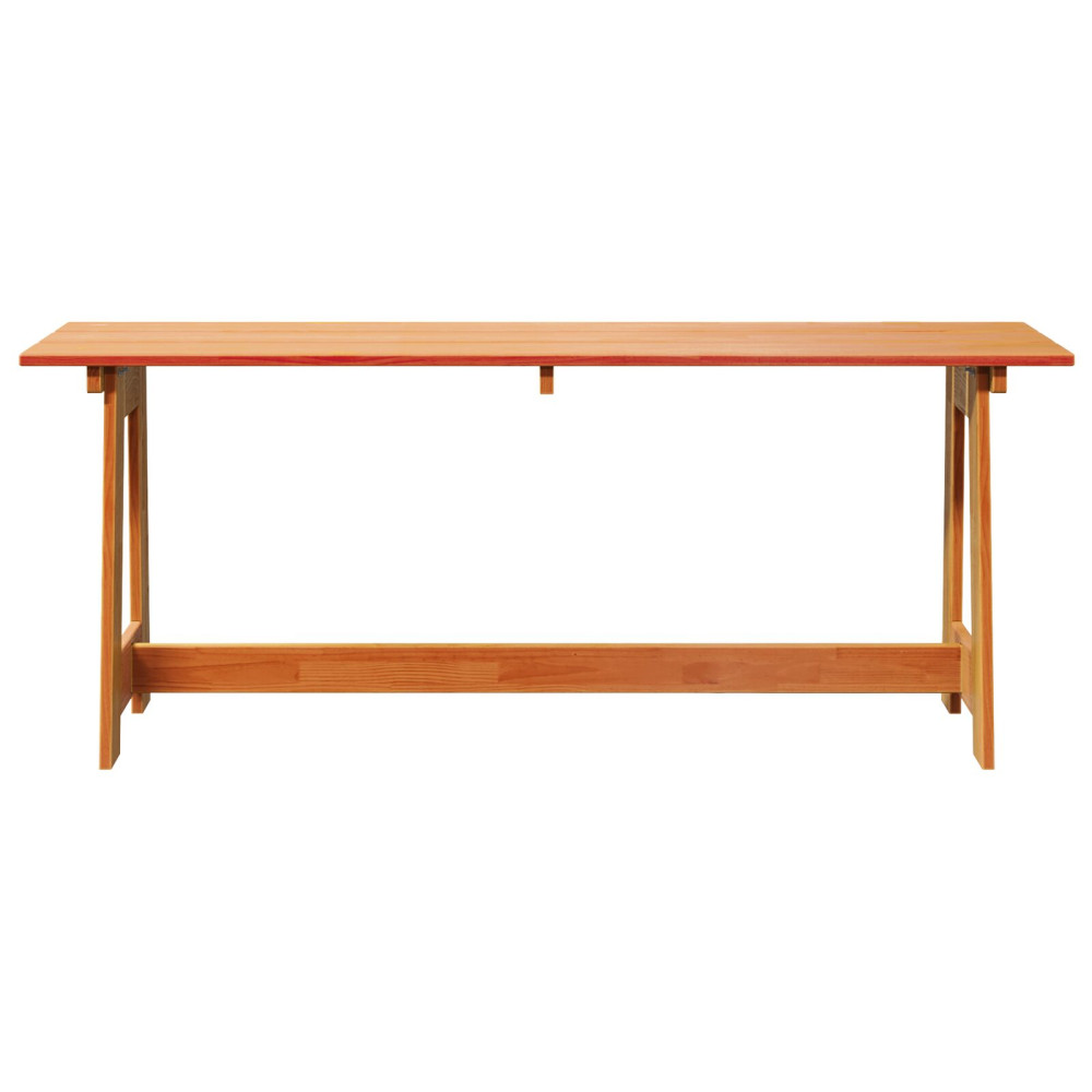 Produktbild för Utomhusbänk Brun 119 x 37 x 47 cm Massiv furu