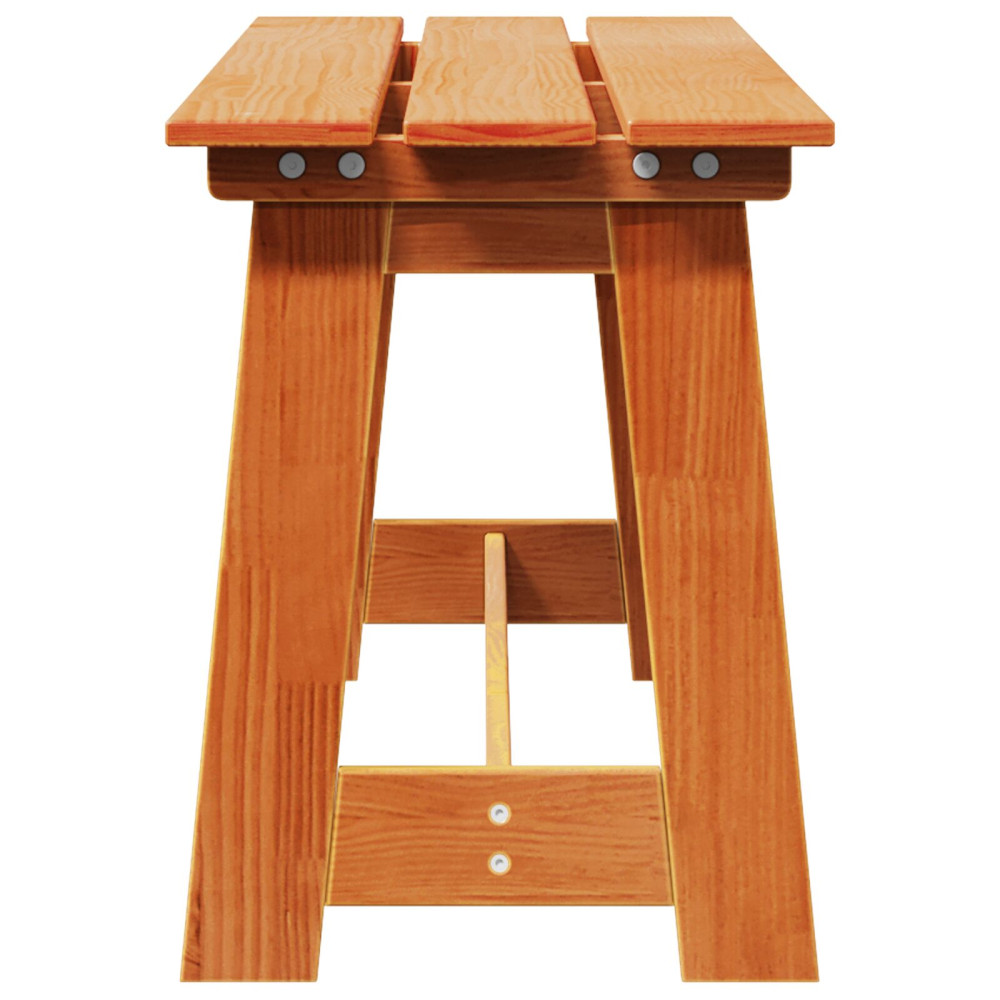Produktbild för Utomhusbänk Brun 119 x 37 x 47 cm Massiv furu
