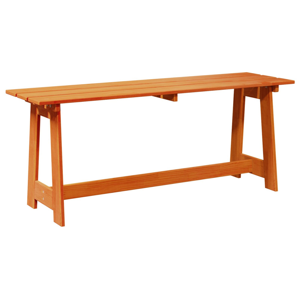Produktbild för Utomhusbänk Brun 119 x 37 x 47 cm Massiv furu