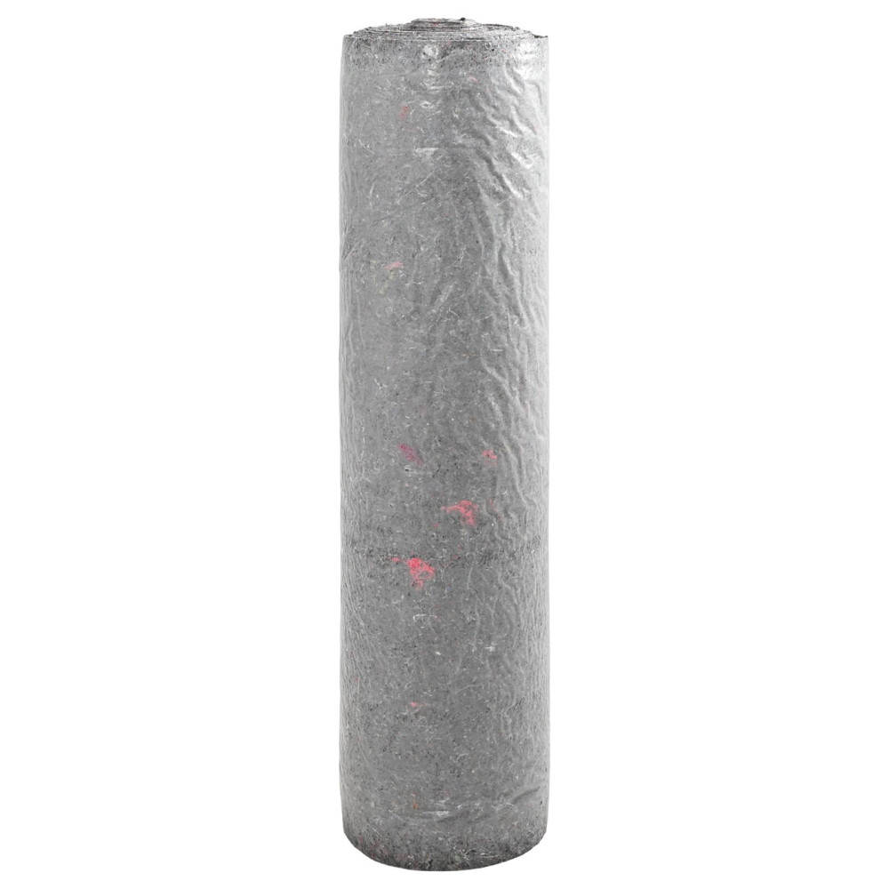 Produktbild för Dammmadrass Grå 1 x 25 m Polyester och Bomull