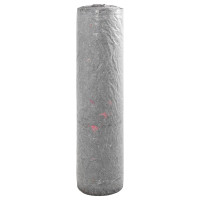 Produktbild för Dammmadrass Grå 1 x 25 m Polyester och Bomull