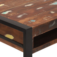 Produktbild för Smyckebord med hylla Flerfärgsdesign Massivt återvunnet trä