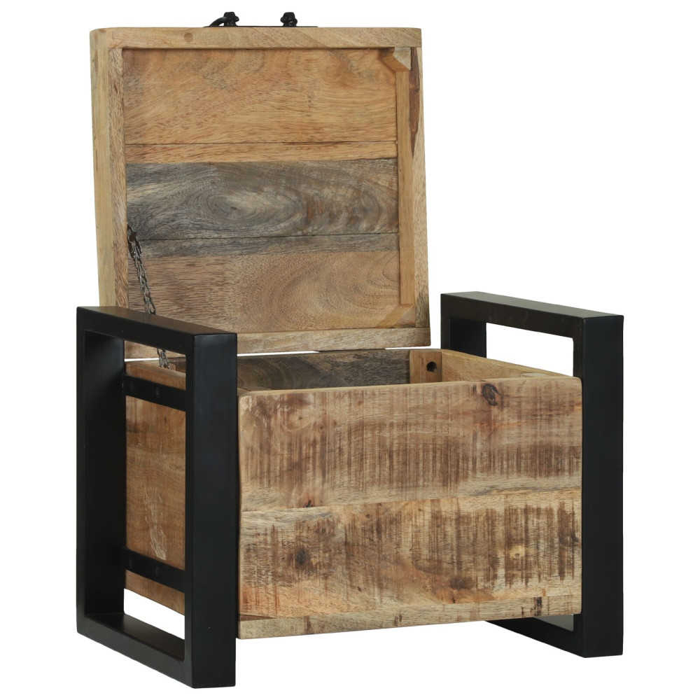 Produktbild för Förvaringskistor Brun 40 x 30 x 30 cm Massivt Mangoträ