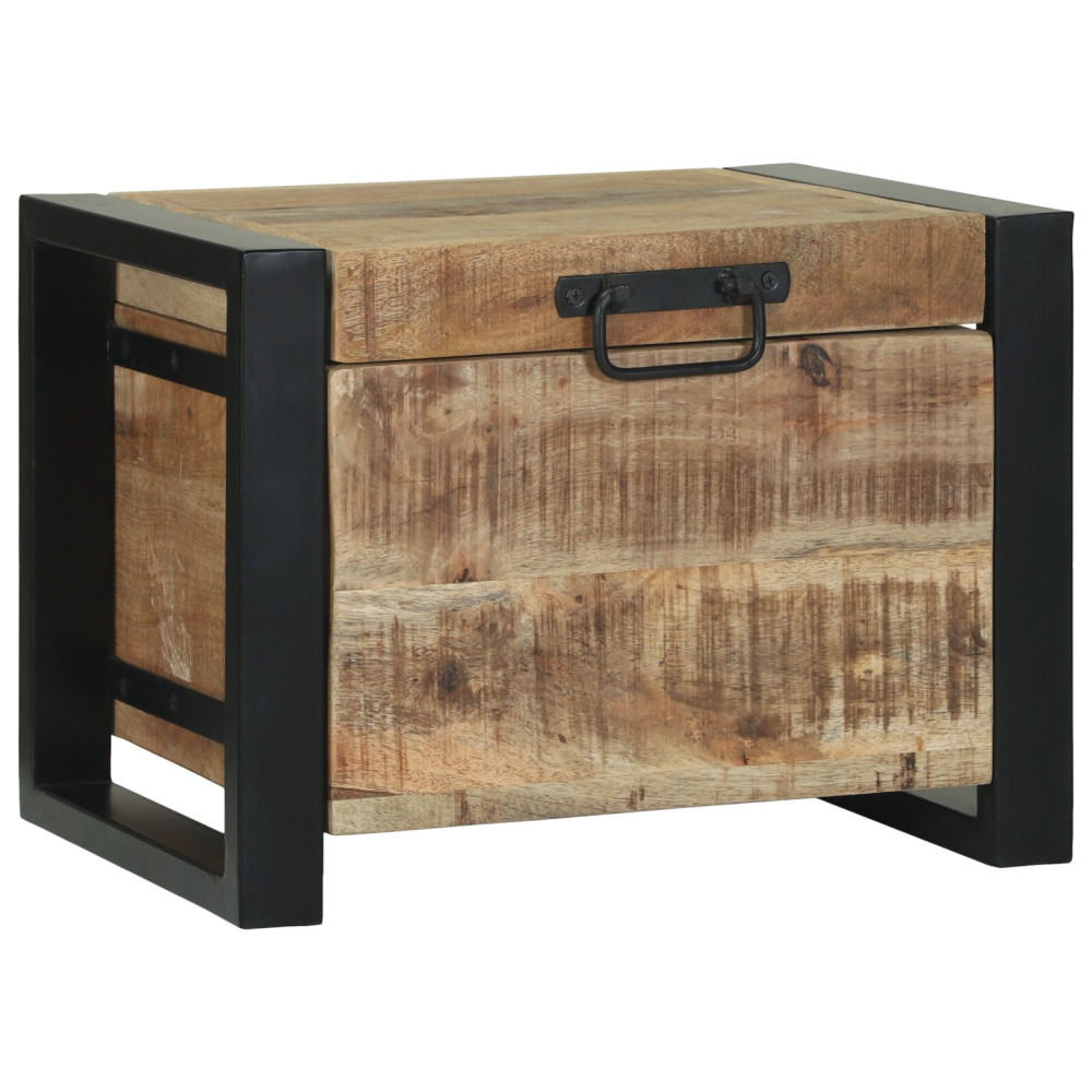 Produktbild för Förvaringskistor Brun 40 x 30 x 30 cm Massivt Mangoträ