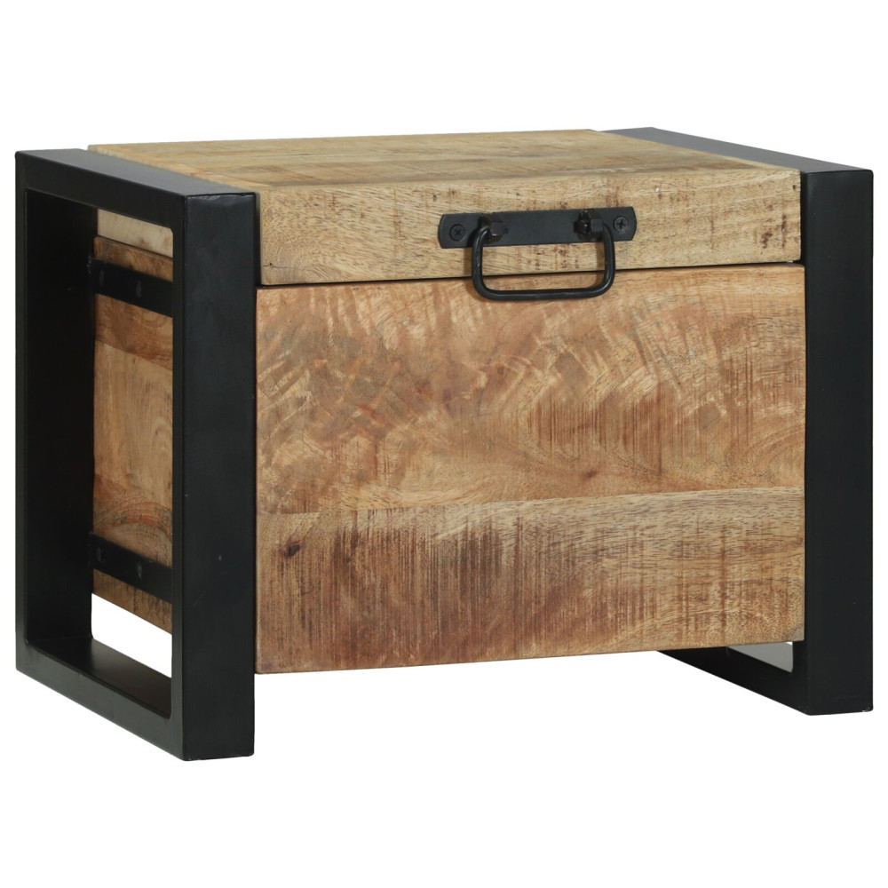 Produktbild för Förvaringskistor Brun 40 x 30 x 30 cm Massivt Mangoträ