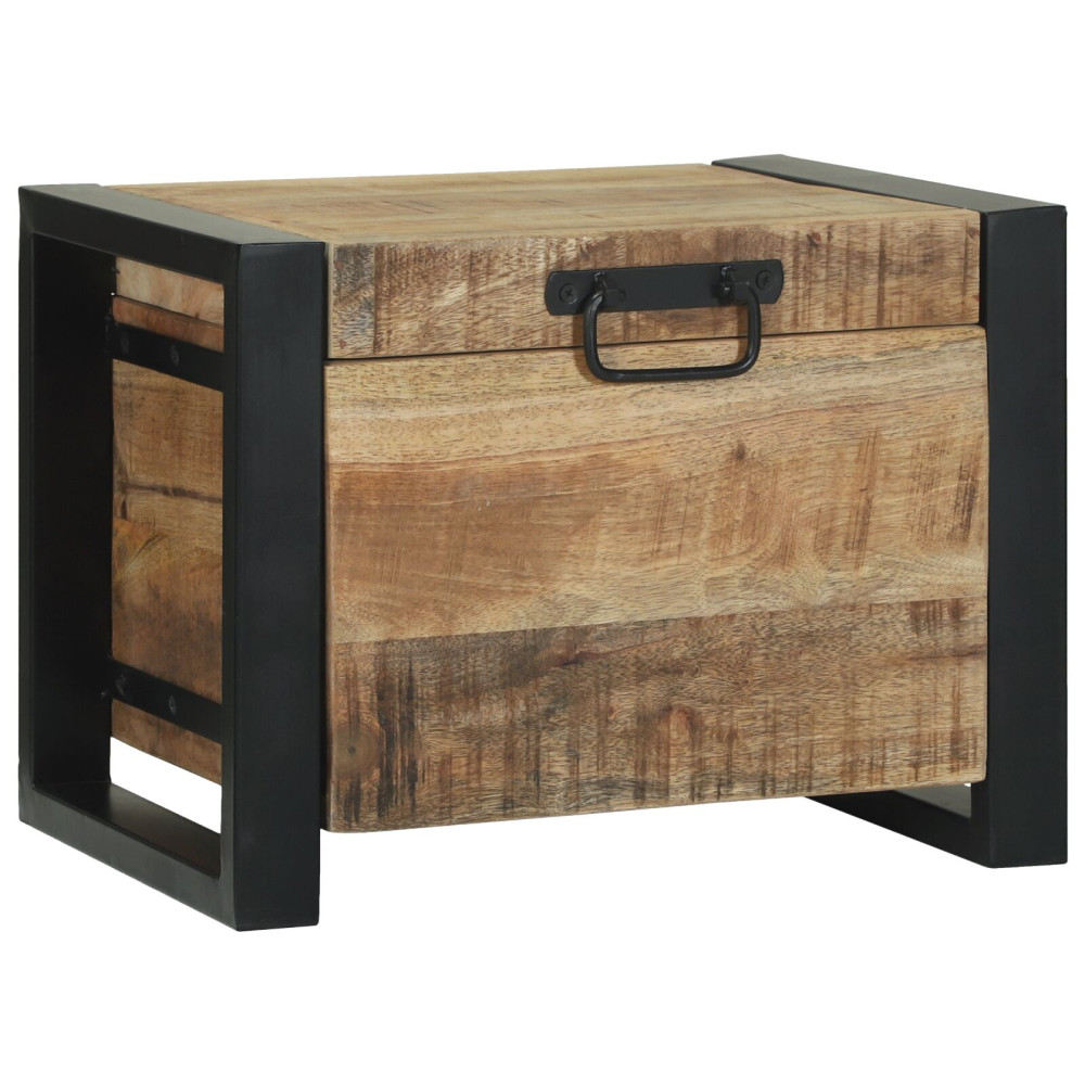 Produktbild för Förvaringskistor Brun 40 x 30 x 30 cm Massivt Mangoträ