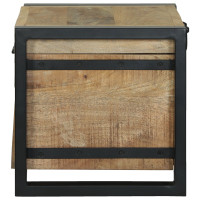 Produktbild för Förvaringskistor Brun 40 x 30 x 30 cm Massivt Mangoträ