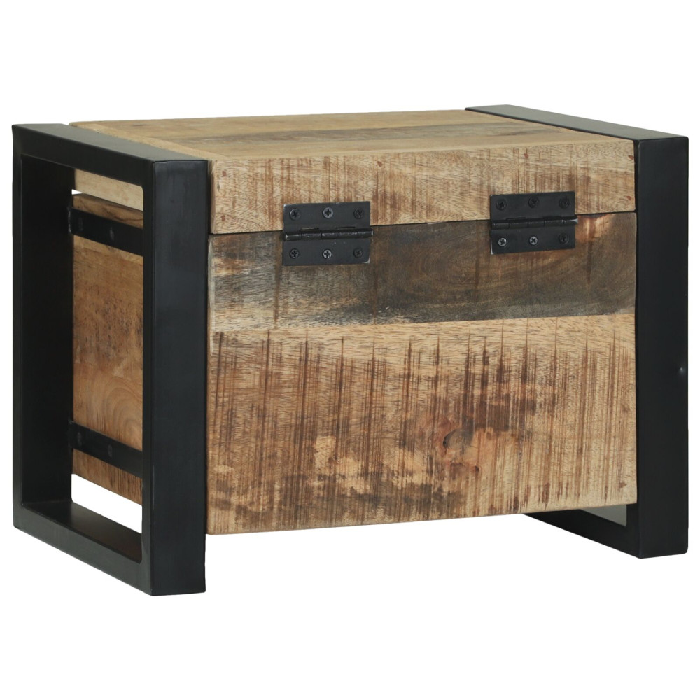 Produktbild för Förvaringskistor Brun 40 x 30 x 30 cm Massivt Mangoträ