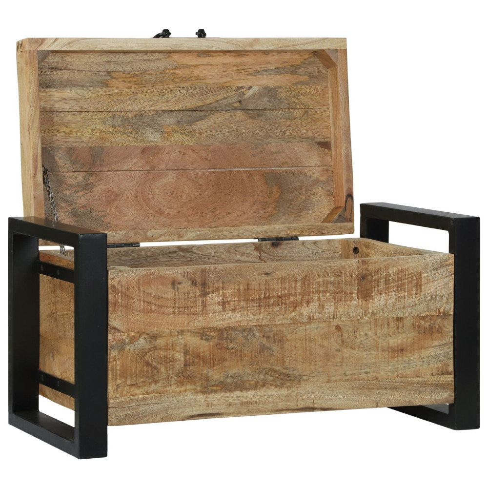 Produktbild för Förvaringskistor Brun 60 x 30 x 30 cm Massivt Mangoträ