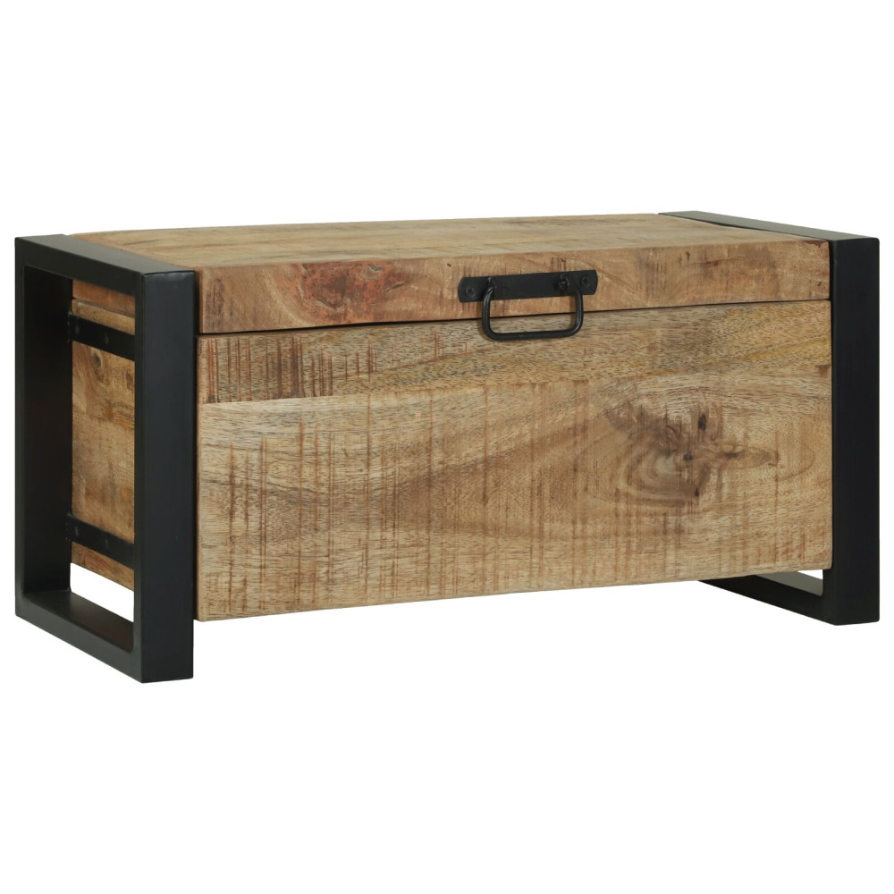 Produktbild för Förvaringskistor Brun 60 x 30 x 30 cm Massivt Mangoträ