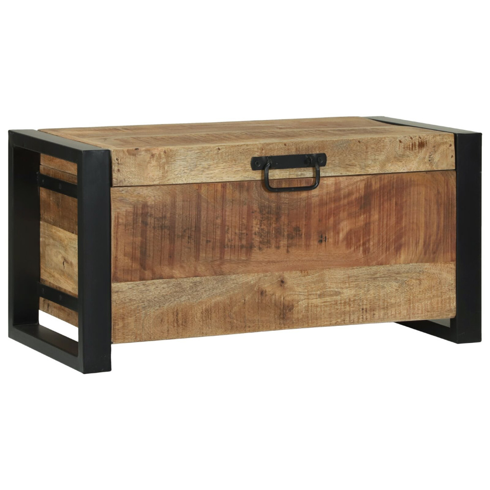 Produktbild för Förvaringskistor Brun 60 x 30 x 30 cm Massivt Mangoträ