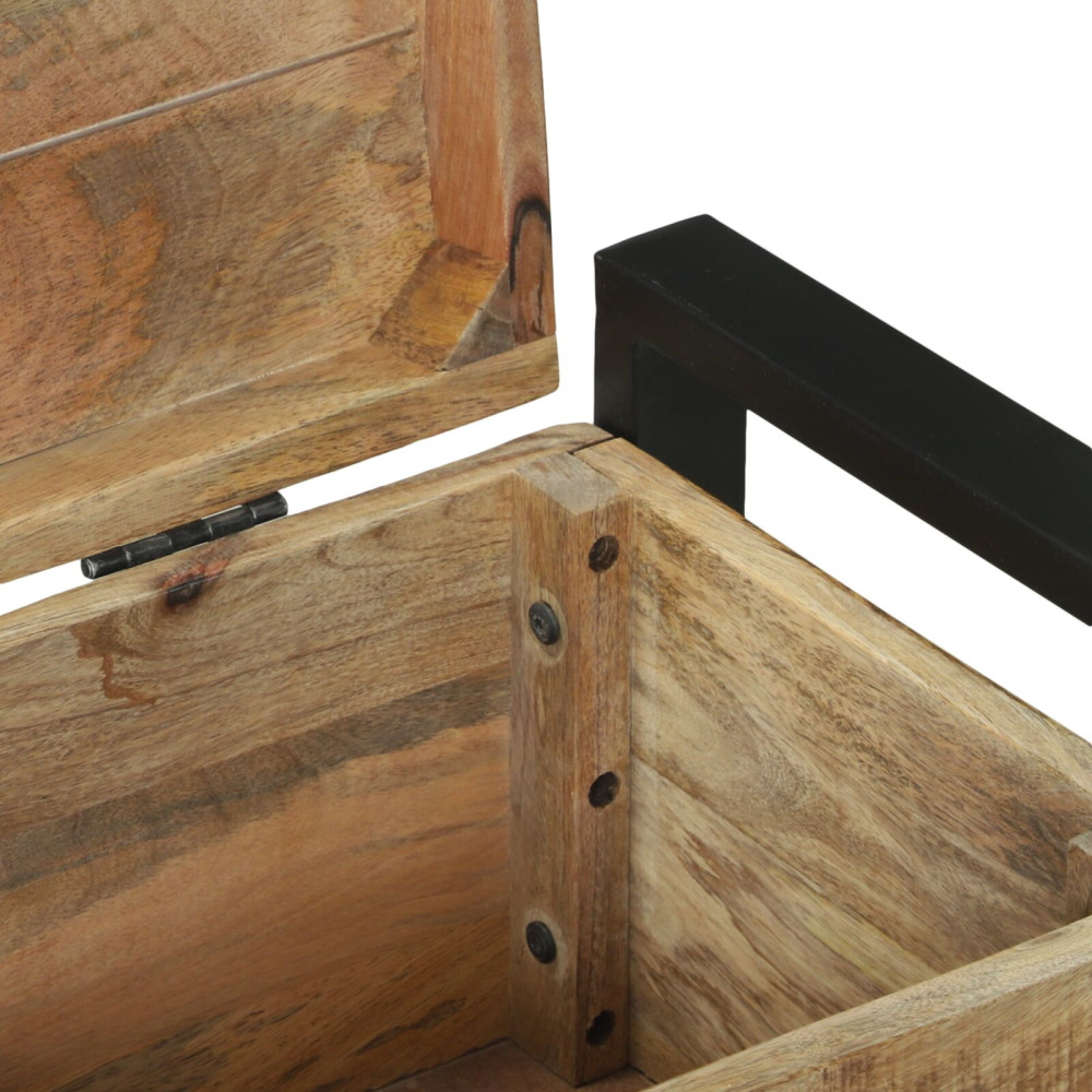Produktbild för Förvaringskistor Brun 60 x 30 x 30 cm Massivt Mangoträ
