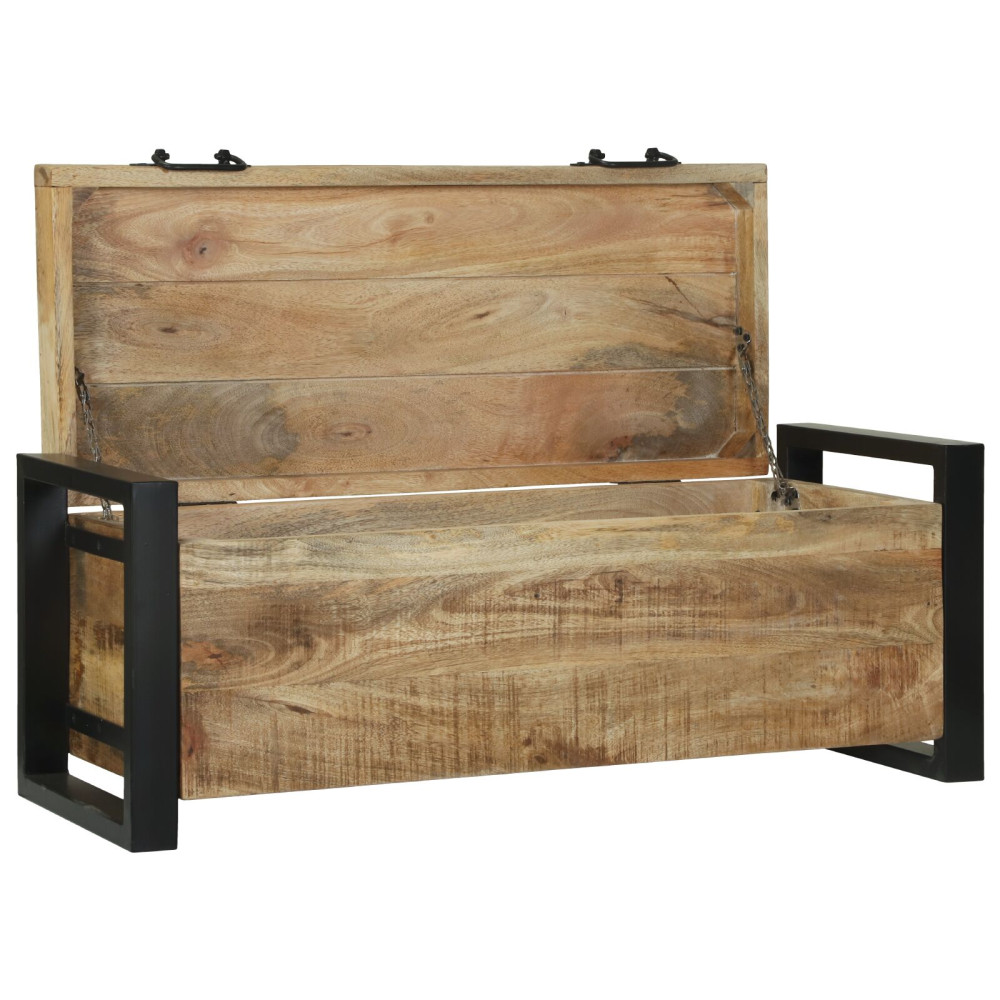 Produktbild för Förvaringskistor Brun 80 x 30 x 30 cm Massivt Mangoträ