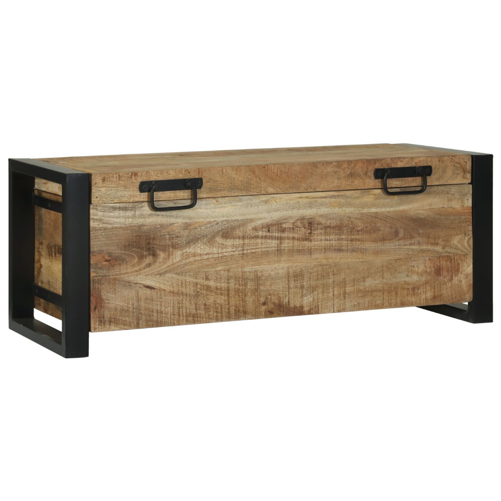Produktbild för Förvaringskistor Brun 80 x 30 x 30 cm Massivt Mangoträ