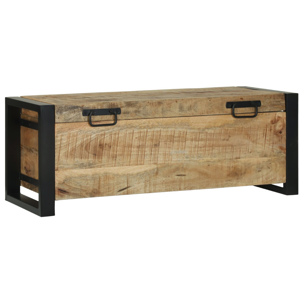 Produktbild för Förvaringskistor Brun 80 x 30 x 30 cm Massivt Mangoträ