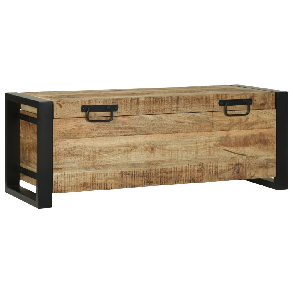 Produktbild för Förvaringskistor Brun 80 x 30 x 30 cm Massivt Mangoträ