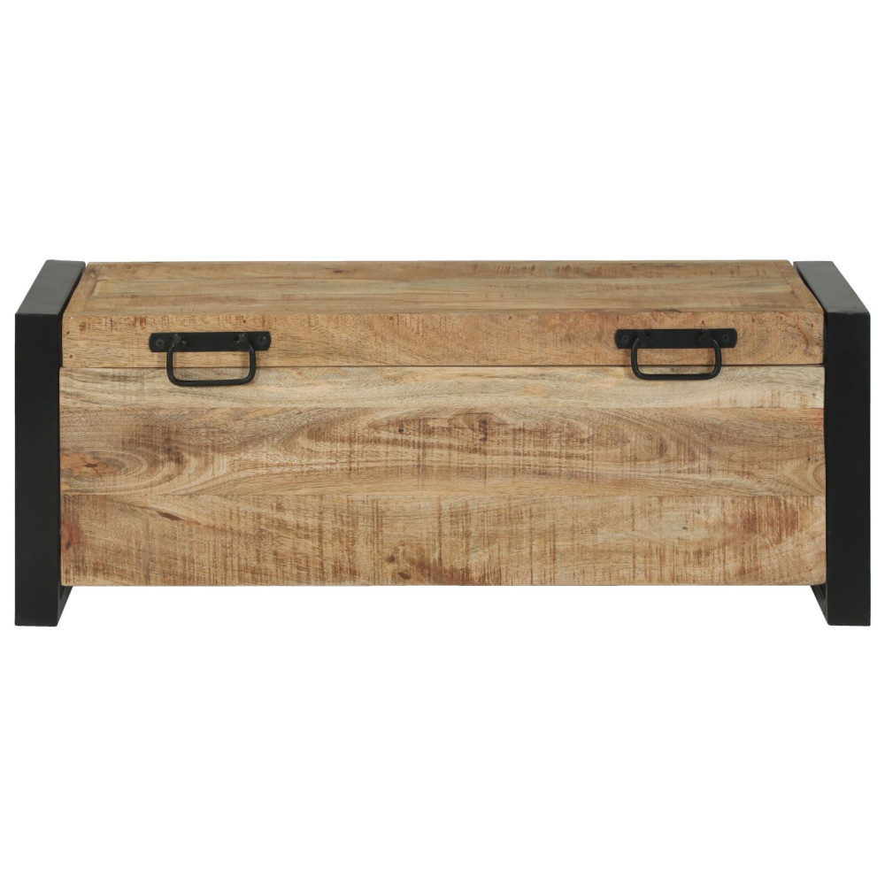 Produktbild för Förvaringskistor Brun 80 x 30 x 30 cm Massivt Mangoträ