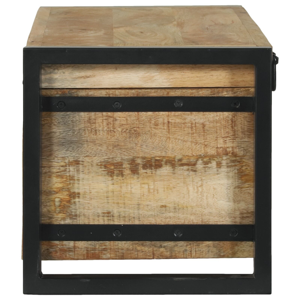 Produktbild för Förvaringskistor Brun 80 x 30 x 30 cm Massivt Mangoträ
