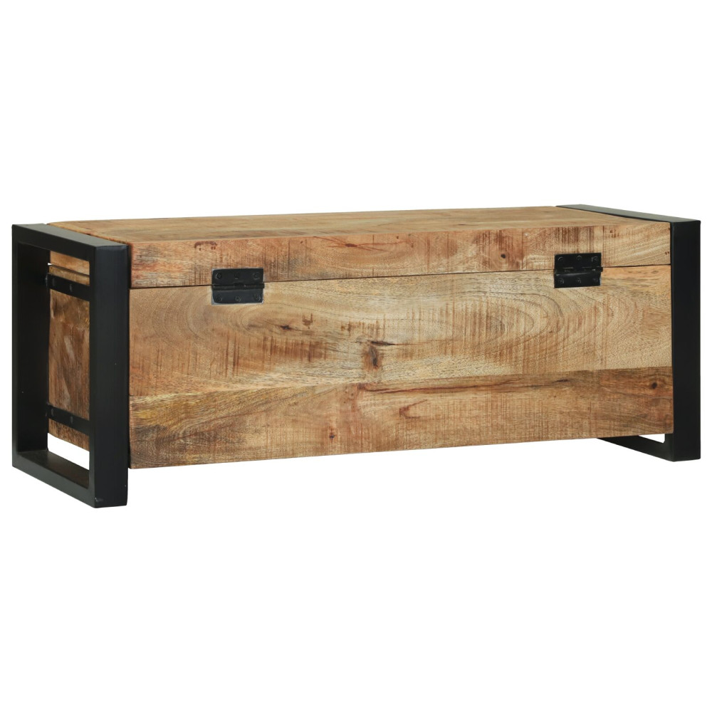 Produktbild för Förvaringskistor Brun 80 x 30 x 30 cm Massivt Mangoträ