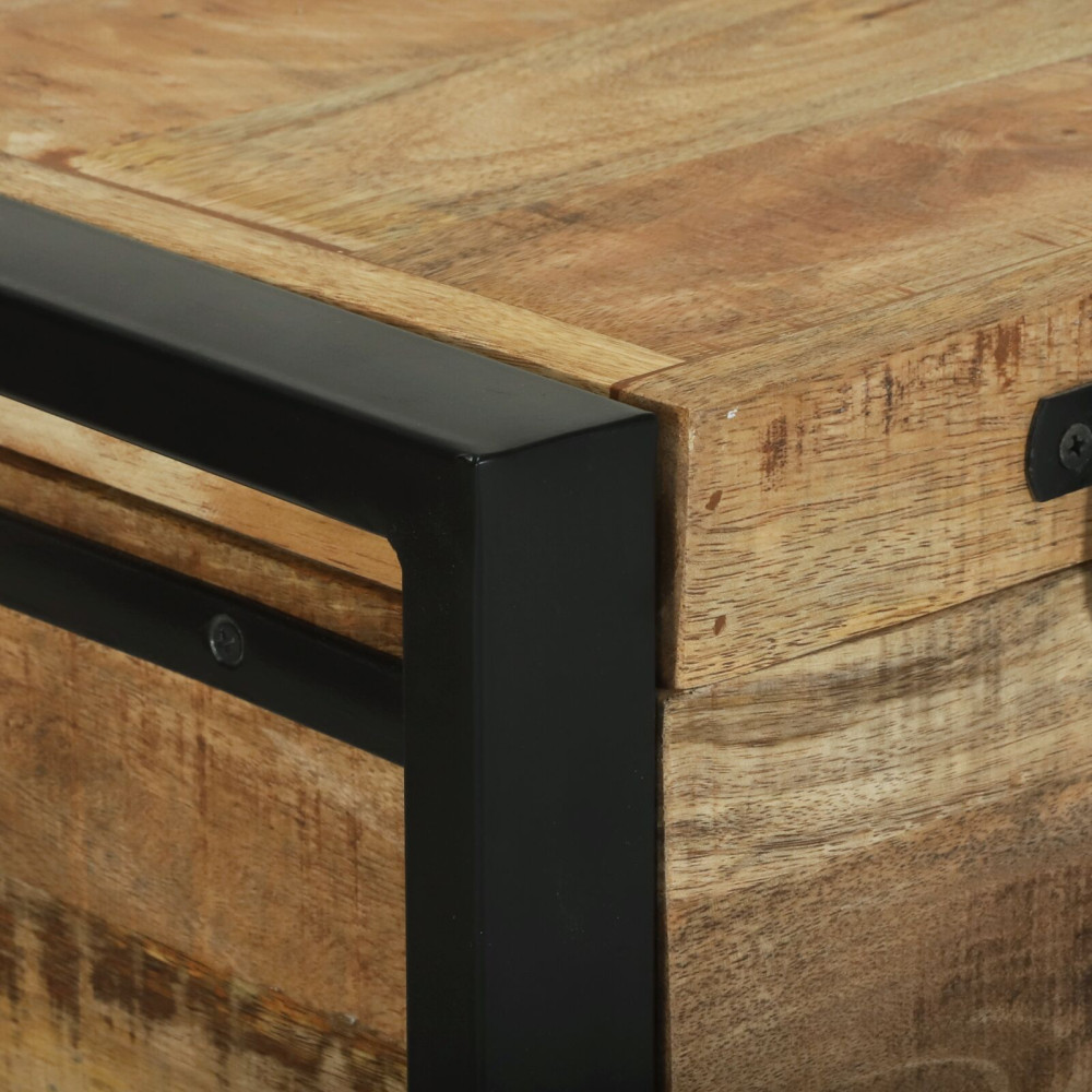 Produktbild för Förvaringskistor Brun 80 x 30 x 30 cm Massivt Mangoträ