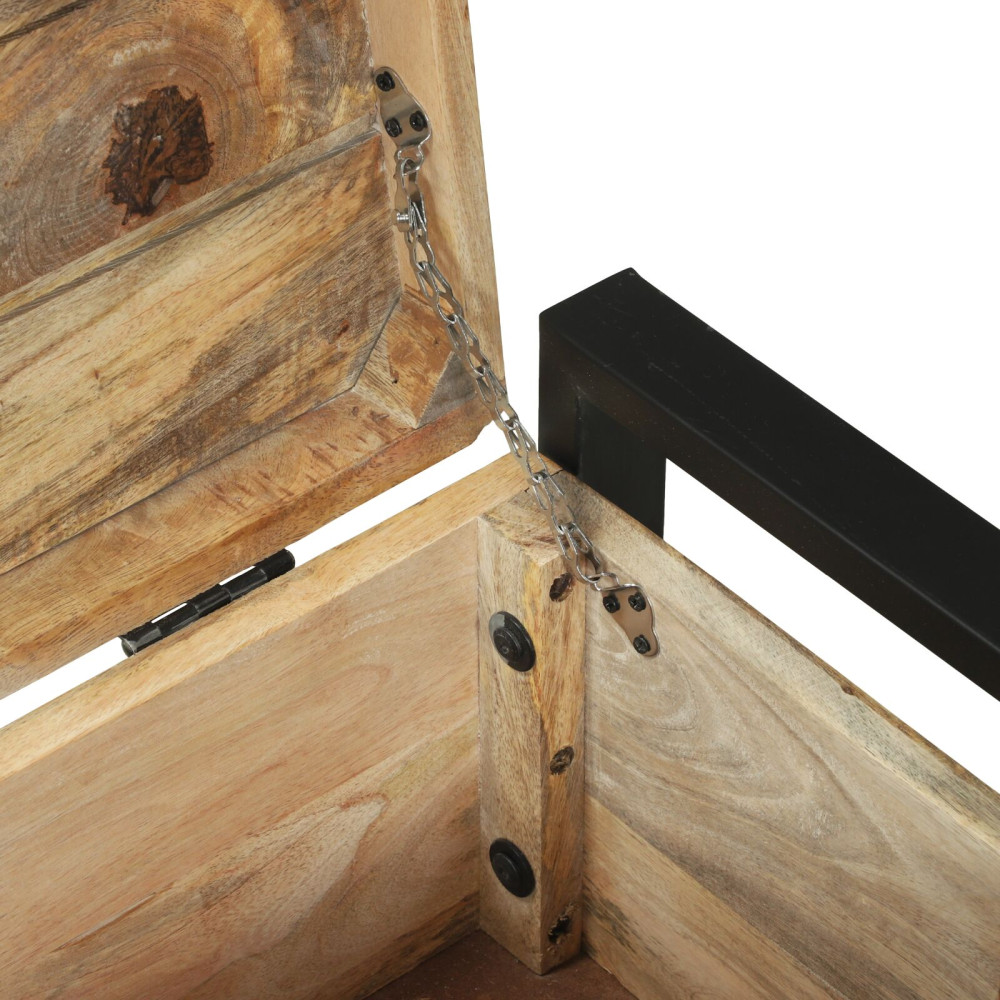 Produktbild för Förvaringskistor Brun 80 x 30 x 30 cm Massivt Mangoträ