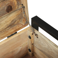 Produktbild för Förvaringskistor Brun 80 x 30 x 30 cm Massivt Mangoträ