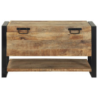 Produktbild för Förvaringslåda Brun 80 x 35 x 45 cm Massivt Mangoträ