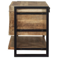 Produktbild för Förvaringslåda Brun 80 x 35 x 45 cm Massivt Mangoträ