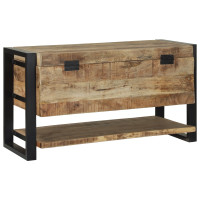 Produktbild för Förvaringslåda Brun 80 x 35 x 45 cm Massivt Mangoträ