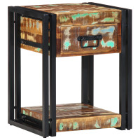 Produktbild för Nattduksbord 2 pcs 40 x 35 x 50 cm Solid återvunnen trä