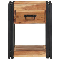 Produktbild för Nattduksbord 2 pcs Brun 40 x 35 x 50 cm Massivt Akaciaträ