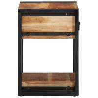 Produktbild för Nattduksbord 2 pcs Brun 40 x 35 x 50 cm Massivt Akaciaträ