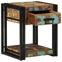 Produktbild för Nattduksbord 2 pcs 40 x 40 x 50 cm Solid återvunnen trä