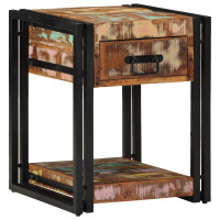 Produktbild för Nattduksbord 2 pcs 40 x 40 x 50 cm Solid återvunnen trä