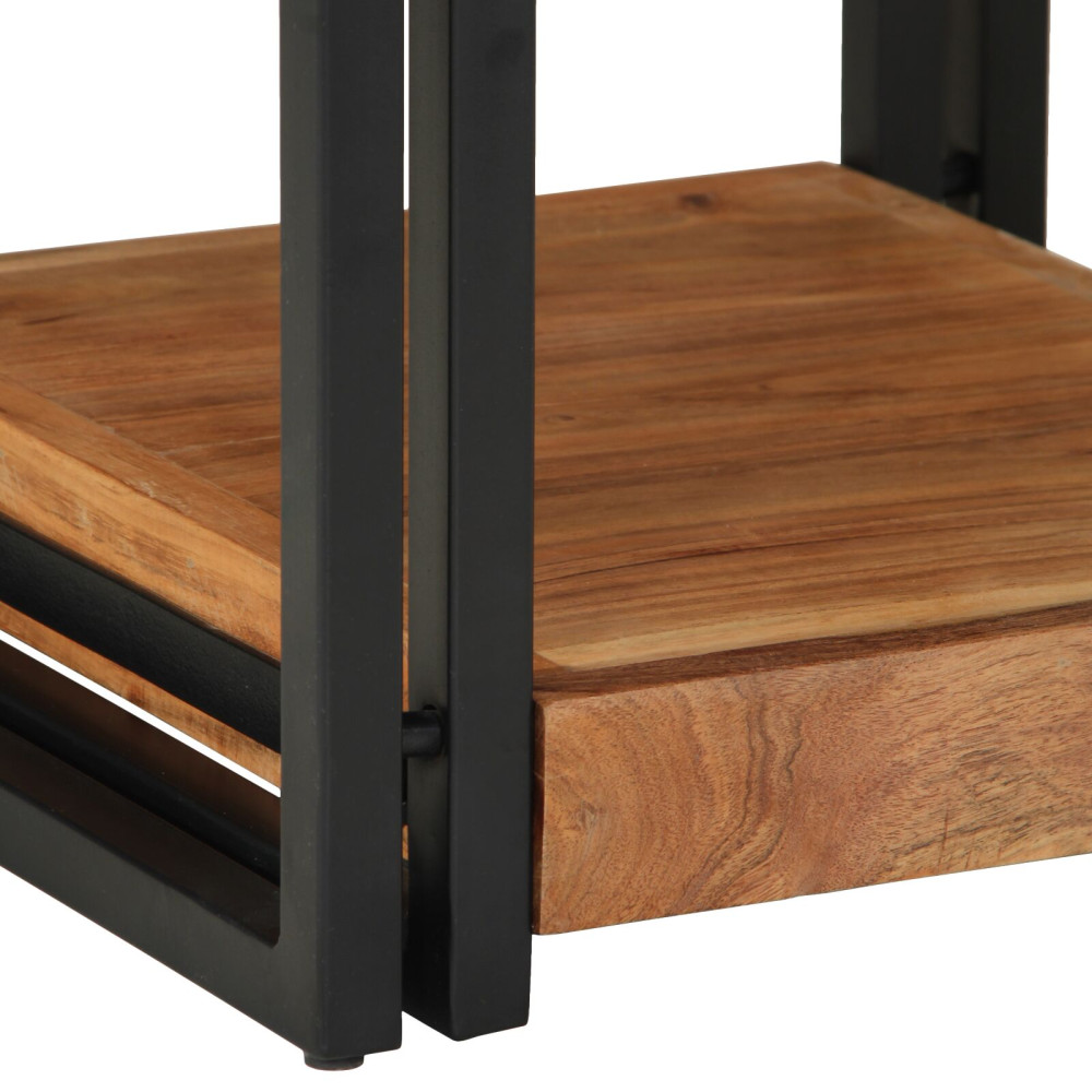 Produktbild för Nattduksbord 2 pcs Brun 40 x 40 x 50 cm Massivt Akaciaträ