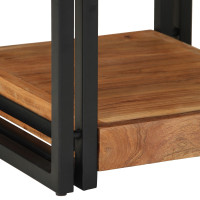 Produktbild för Nattduksbord 2 pcs Brun 40 x 40 x 50 cm Massivt Akaciaträ